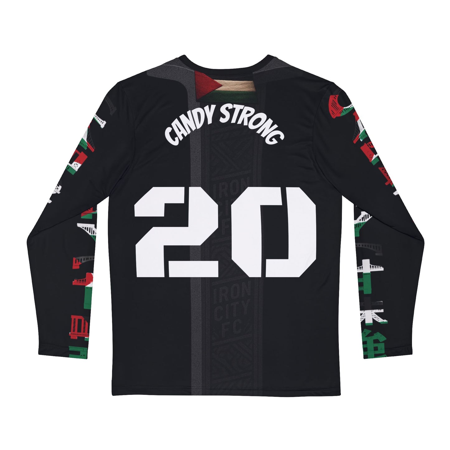Palenstine Black Steel Goalkeeper Kit- Long sleeve Candy Strong edition