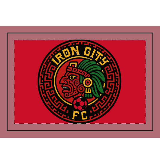 Iron City FC Hand Flag (1pc, 5pcs)