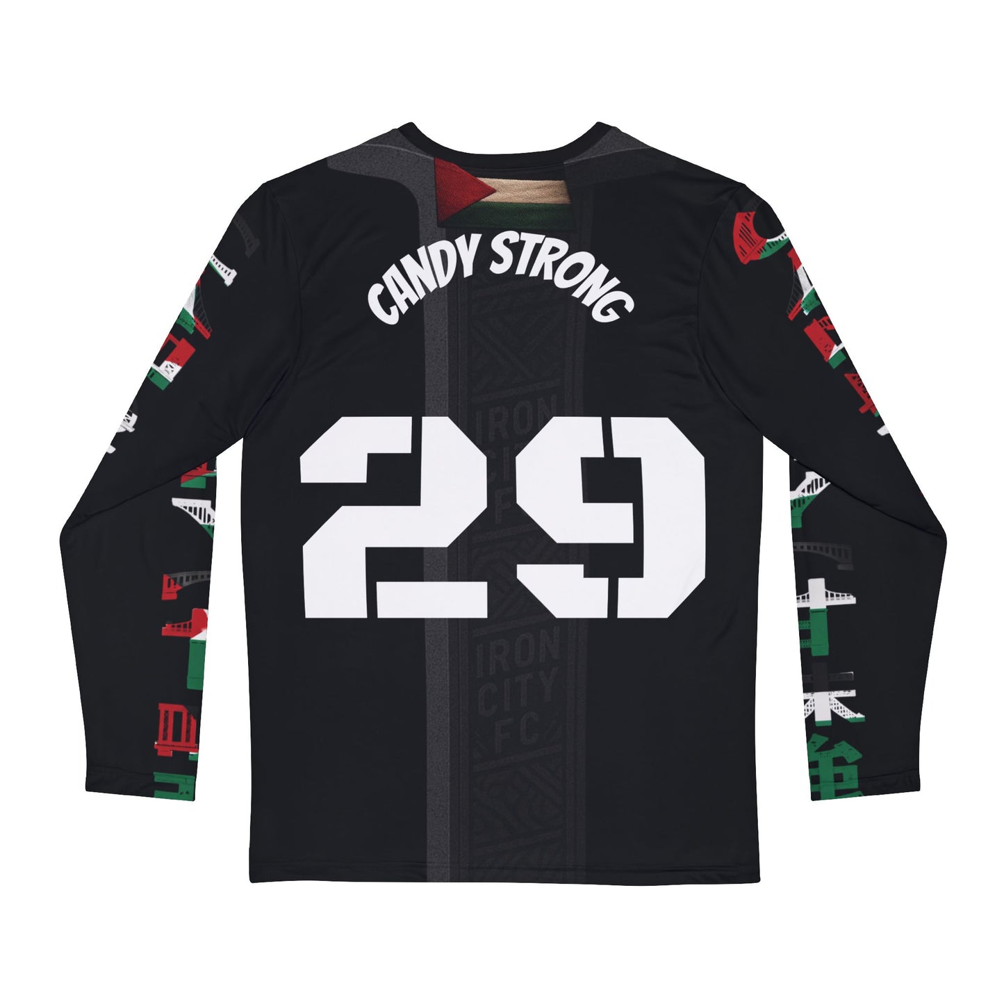 Palenstine Black Steel Goalkeeper Kit- Long sleeve Candy Strong edition