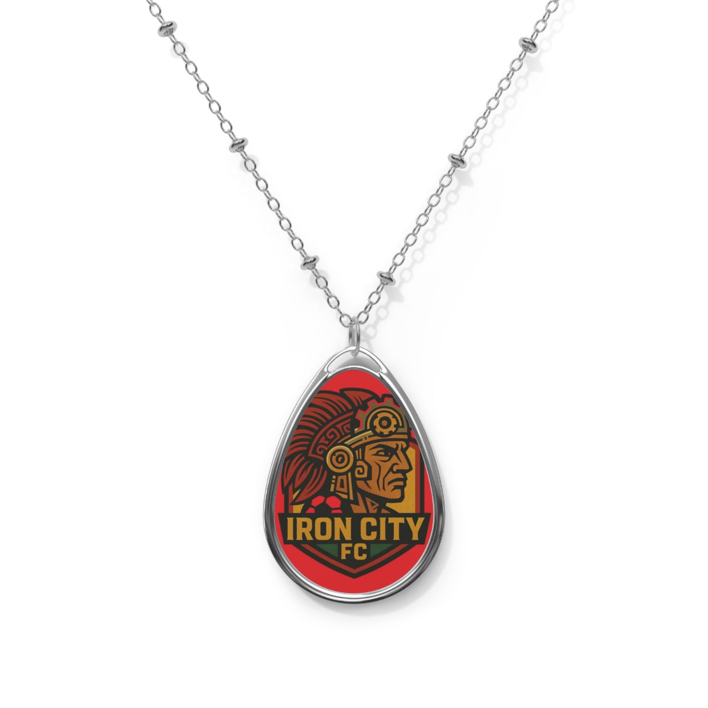 The Iron Halo – Iron City FC Oval Necklace