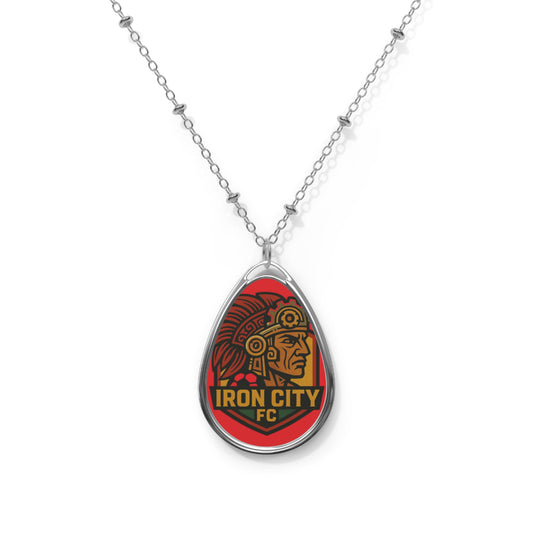 The Iron Halo – Iron City FC Oval Necklace